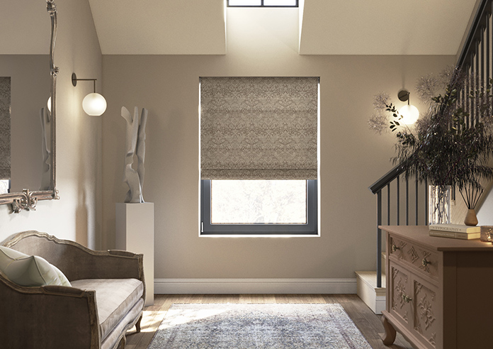 William Morris Strawberry Thief, Woven Limestone - Roman Blind - Image 3